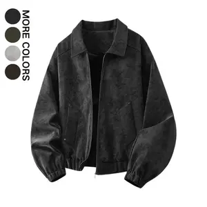 Autumn And Winter Leather Clothing Lapel Jacket Retro Casual Coat Trendy Versatile