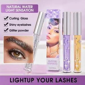 Glitter Colored Mascara for Eyelashes, 3 Colors Glitter Mascara, Colorful Mascara Waterproof Long Lasting Sparkle Diamond Mascara, Voluminous Lengthening Mascara, Lengthening Curling Volume Mascara Makeup Party Stage Use