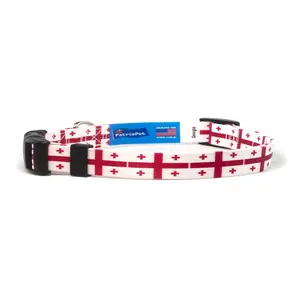 Cat Collar with Georgia Flag | Great For National Holidays, Festivals, Parades, Sporting Events, Pride Events