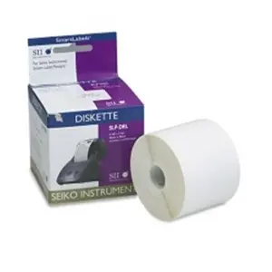 SEIKO SLP Series Self Adhesive Rectangle Thermal Direct Label, 320-Pack, for Diskette-Name Tags, Self Adhesive Label