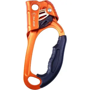Certified Climbing Rappelling Equip Hand Ascender Left Right Hand for 8-13mm Rope 4kN