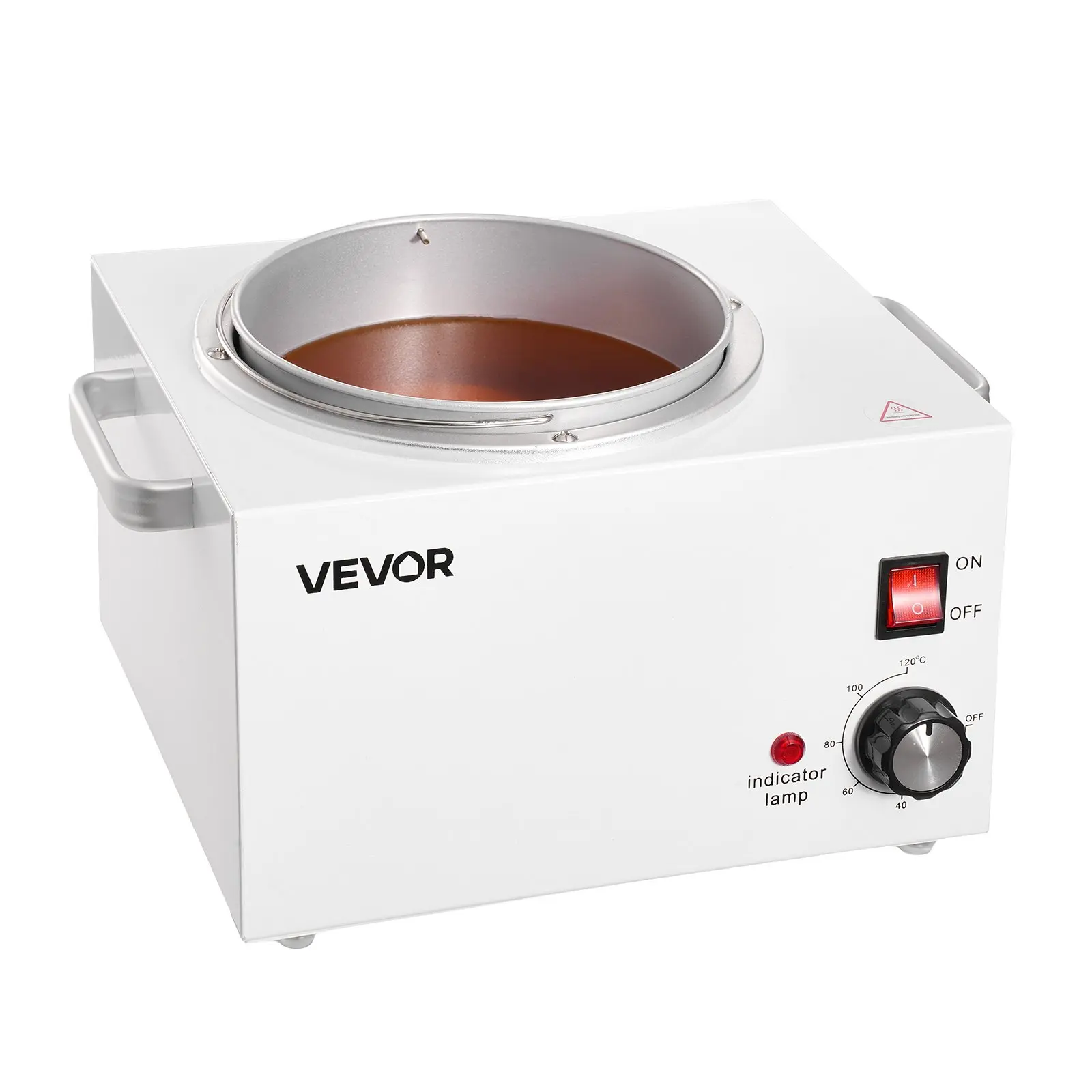 VEVOR 3000ML 300W Single Wax Warmer for Hair Removal, 120V 60Hz Adjustable Electric Waxing Heater Pot (32℉-248℉) with 100PCS Sticks, 50PCS Papers, Melt Quickly & Auto Stop, Home Supplies for Full Body Care