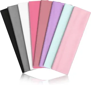 8-Pack Non-Slip Sports Headbands Elastic Sweat-Absorbing for Men Women Summer-Exclusive Lightweight Fabric Snug Fit 7.9x2.76 inch Rich Assortment of Colors