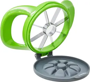 Dishwasher Safe 16-Slice Thin Apple Slicer and Corer with Attached Safety Cover  Utensils Kitchen