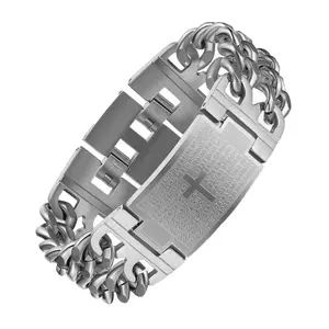 Hot Fashion HipHop Adjustable Twist Cross Titanium Bracelet Men