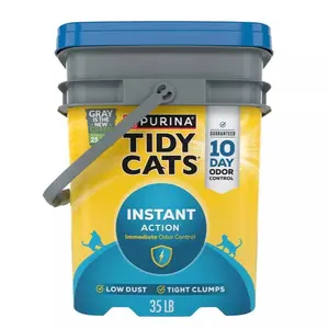 Purina Tidy Cats Instant Action Clumping Multi-Cat Clay Cat Litter - Low Dust 35LB