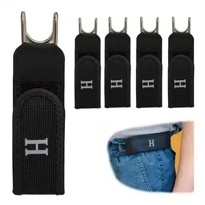 2026 Fashion Tactical Metal Hook Elastic Belt (Unisex) - Buckle Invisible Design-Patented No | Soft Adjustable Side Belt Gift