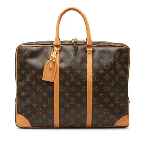 Pre-owned Louis Vuitton Canvas Coated Travel Bags Porte Documents Voyage Briefcase Monogram Canvas by Rebag