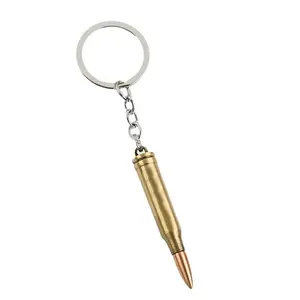 Bullet Keychain Metal Bullet-shaped Keyring Cosplay Accessories