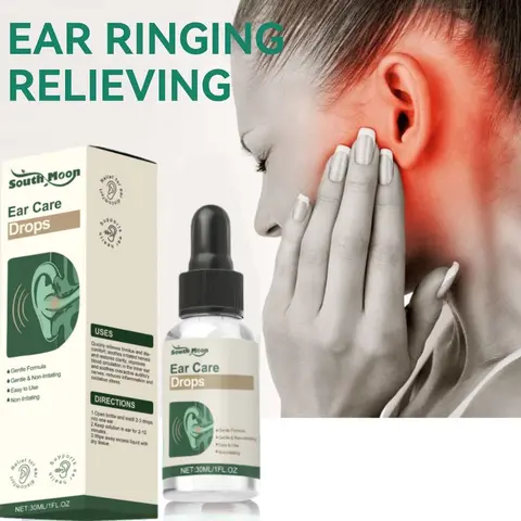 Ear Care Drops - 30ml Single Item Bottle, Tinnitus Relief Liquid Drops with Safflower, Witch Hazel, Sophora Flavescens Root for Inflammation Relief & Healthy Hearing Support (Beauty & Personal Care)