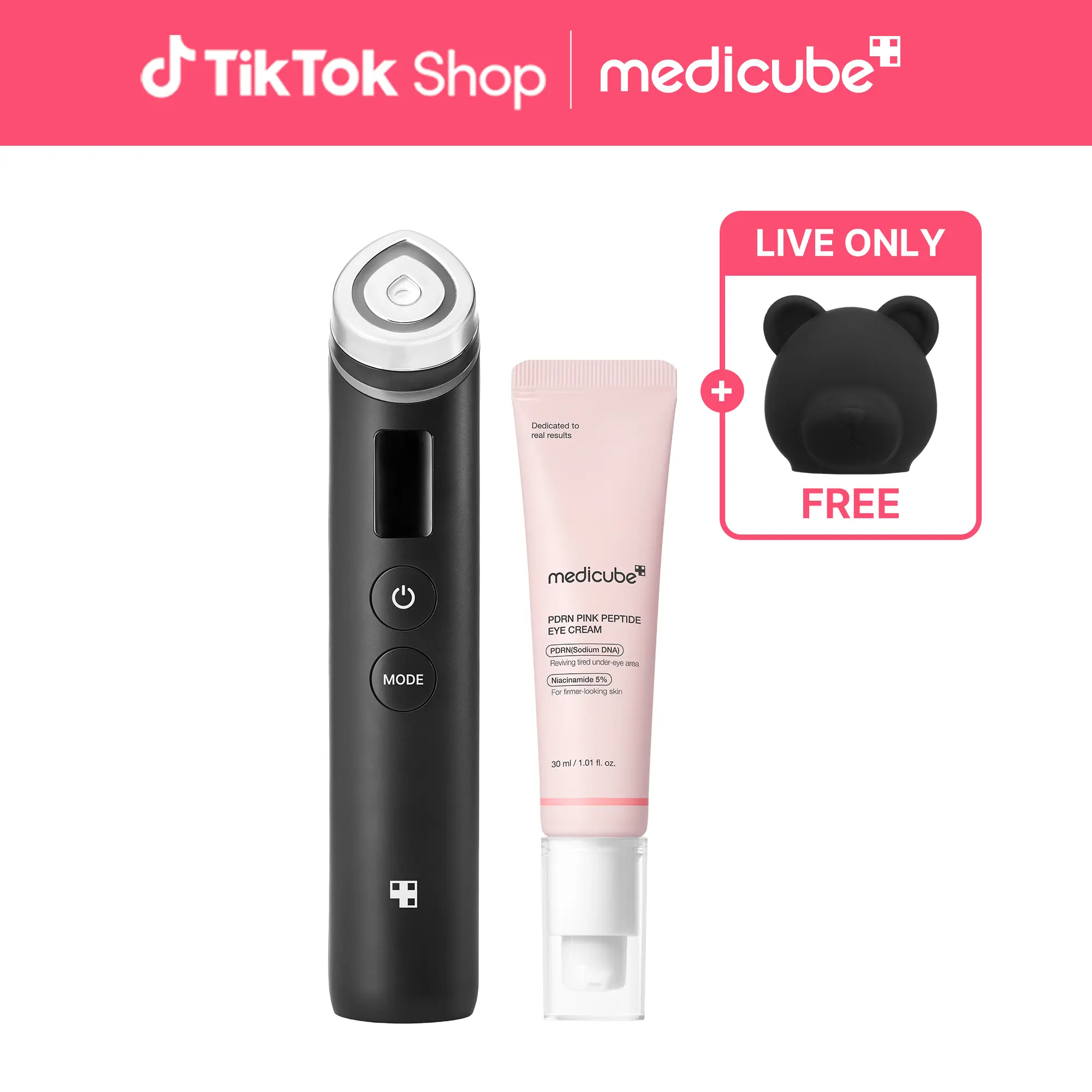 [LIVE Exclusive] 310M Youthful & Bright Under Eye Care DuoㅣKorea's No.1 Glass Glow Device + PDRN Eye Serumㅣmedicube kbeauty korean skincare