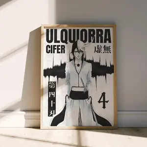 Bleach Poster, Ulquiorra Poster, Minimalist Bleach Poster (Unframed-Print Only)
