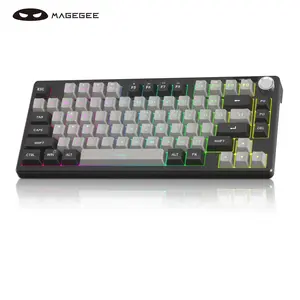 MageGee TS75 75% Wired Keyboard - Detachable USB-C Cable, Volume Knob & RGB Backlit 79 Keys for Windows/Mac MageGee TS75 75% Wired Keyboard - Detachable USB-C Cable, Volume Knob & RGB Backlit 79 Keys for Windows/Mac