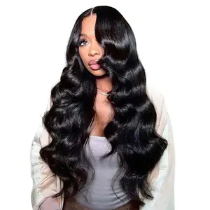 【Blend】TESLAL Balayage Wear It and Go Glueless Wig Pre Cut HD Lace 6X6X1 Lace Wig 180% Density Body Wave Soft Adjustable Straps & Breathable Dome Cap