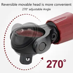 Ratchets Quick Releasing Ratchets Wrench 3/8inch Drives with 270° Adjustable Angle & Reversible Movable Head for Home DIY Repairs
