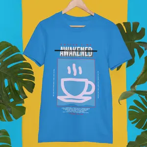 Awakened Coffee Time - Classic Unisex T-Shirt in Cotton Fabric | Aesthetic Daywear