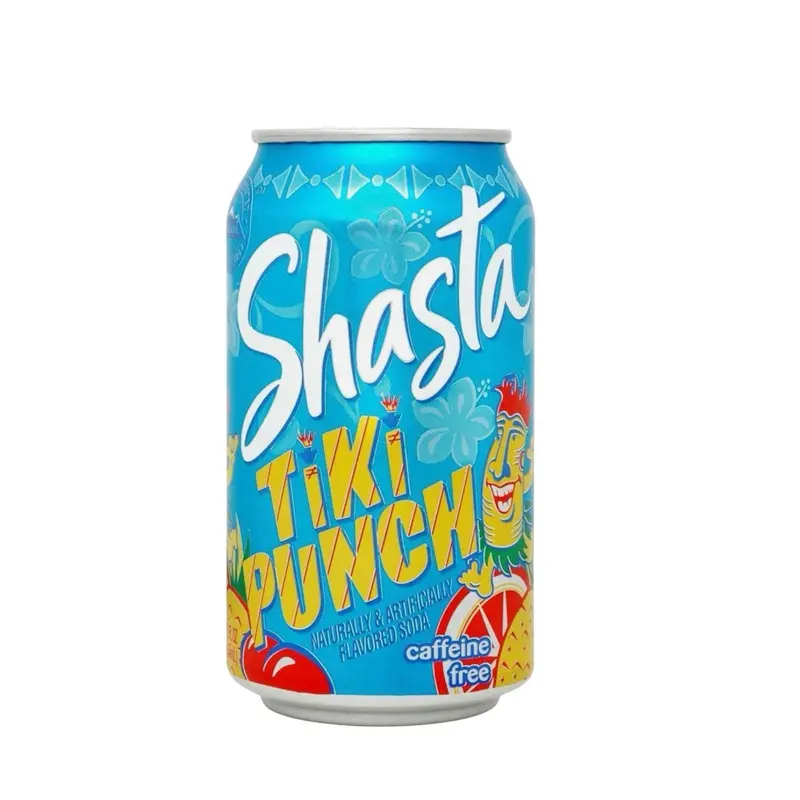 Shasta Tiki Punch Flavor Soda Caffeine  Free- 1 Can (12 Fl oz )