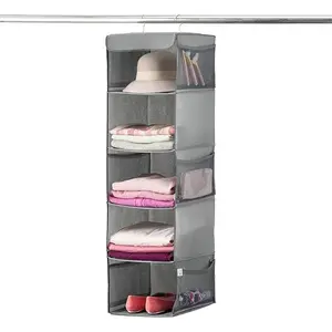 Shelf Hanging Closet Organizer - Versatile Storage Solution for Shelves & Closets - Effortless Organization with Easy Hanging Design - Practical for Home Organization