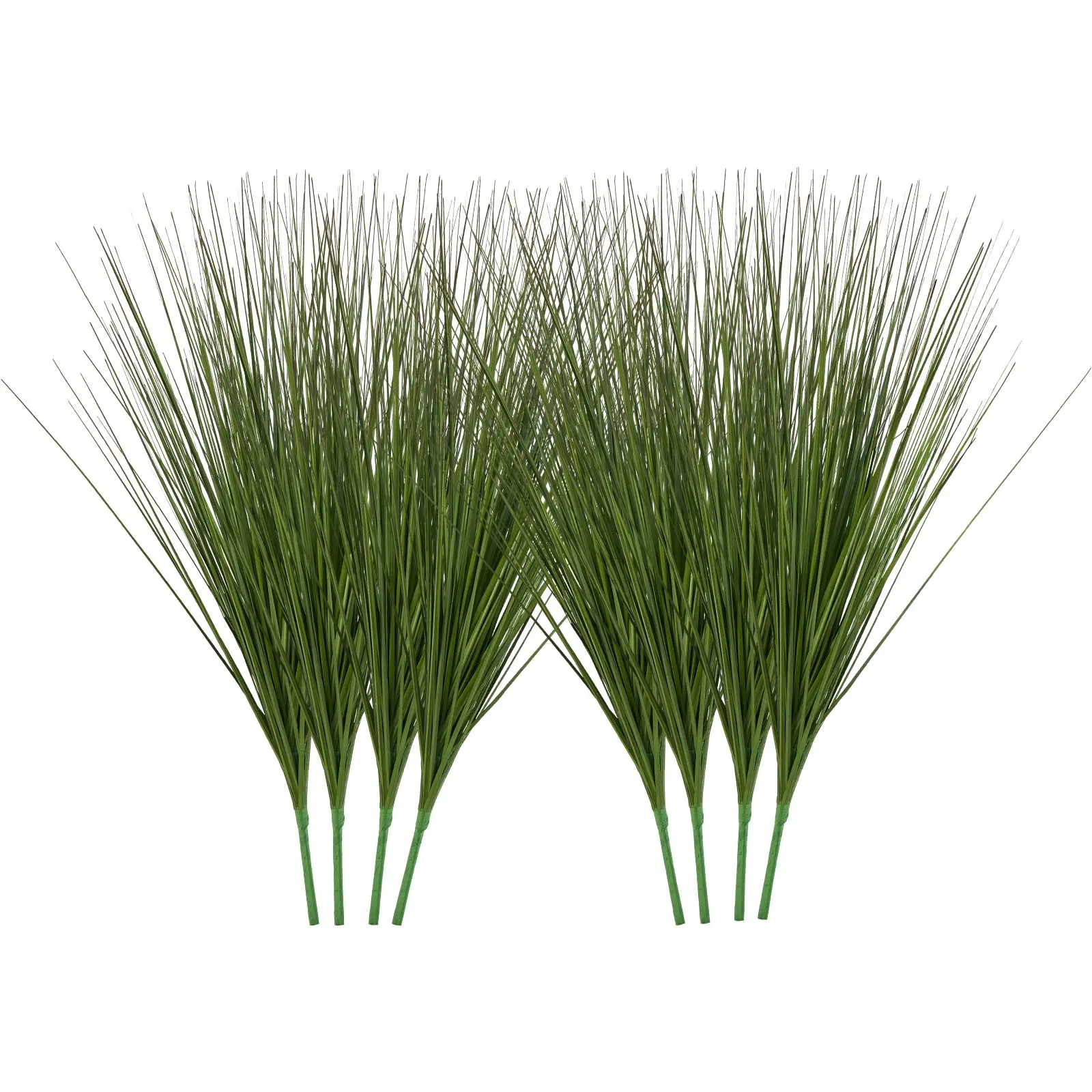【SummerFinds】VEVOR Artificial Grass Plant, 27 inch Faux Onion Grass Fake Greenery Shrubs Plant, Premium PVC for Indoor Outdoor House Home Garden Office Room Décor, Housewarming, 8 Pack Green