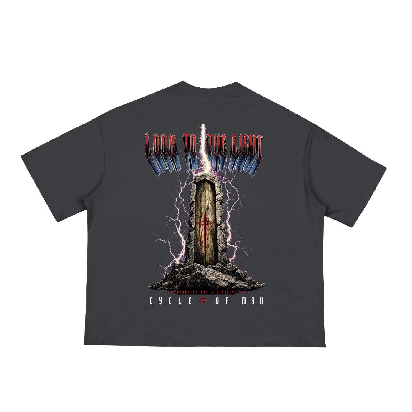 "LOOK TO THE LIGHT" BOXY TEE