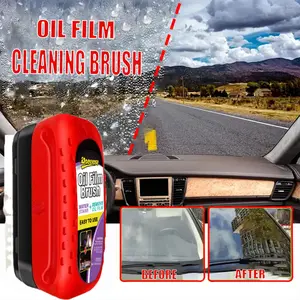 Doeyvose Car Windshield Cleaning Brush, High Gloss Finish, Oil Film Removal for All Vehicles, Durable and Effective Car Care Tool