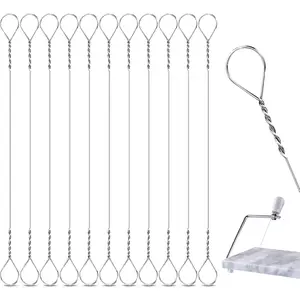 Nuanchu 10 Pcs Cheese Slicer Wire Replacement Block Cheese Cutter Wire for Polished Marble(Style 1) Nuanchu