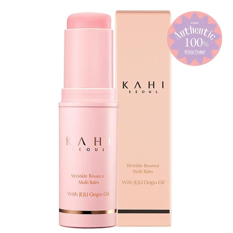 KAHI Wrinkle Bounce Multi Balm Stick - PDRN Collagen Anti-Aging Moisturizer, Naturally Derived Lip Balm for Face & Neck, Radiance Booster with Salmon Collagen, Jeju Fermented Oil & Skin Repair Benefits, Nourishing