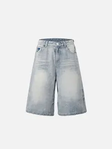 Aelfric Eden Distressed Washed Loose Longline Jorts