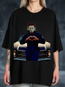 Michael Myers Heart Hands T Shirt, Retro halloween Comfort Colors Tshirt, Vintage Horror Scary Movie tee, Goth Spooky Season Slasher gift
