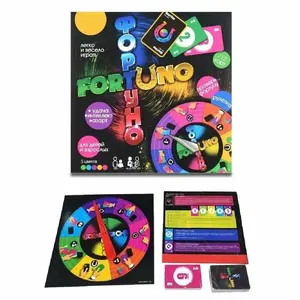 Russian Edition Fortuna Lucky Board Game, Roulette Card Game, Family Gathering Interactive Toy, Adult and Child Educational Puzzle