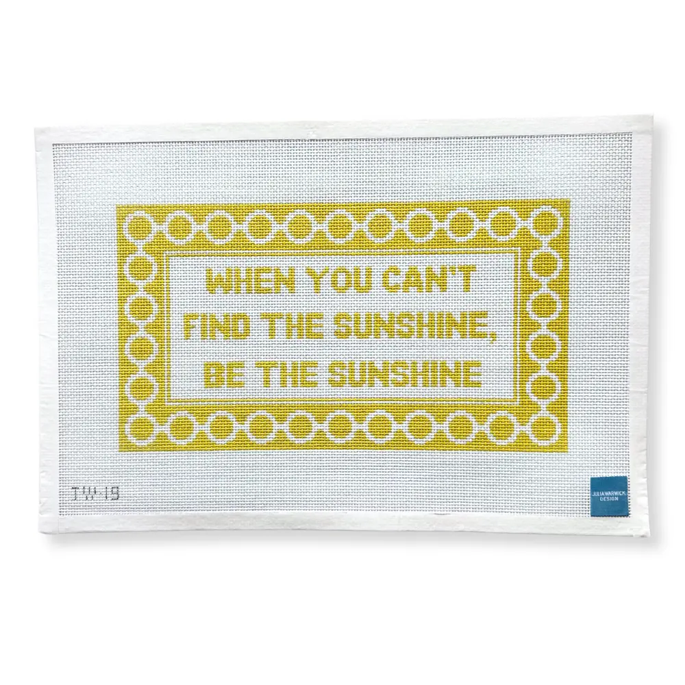 Be the Sunshine Needlepoint Canvas Be the Sunshine Needlepoint Canvas