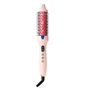 1.6 in Ionic Thermal Circle Brush for smoother hair and for natural curls, ceramic tourmaline for easy use