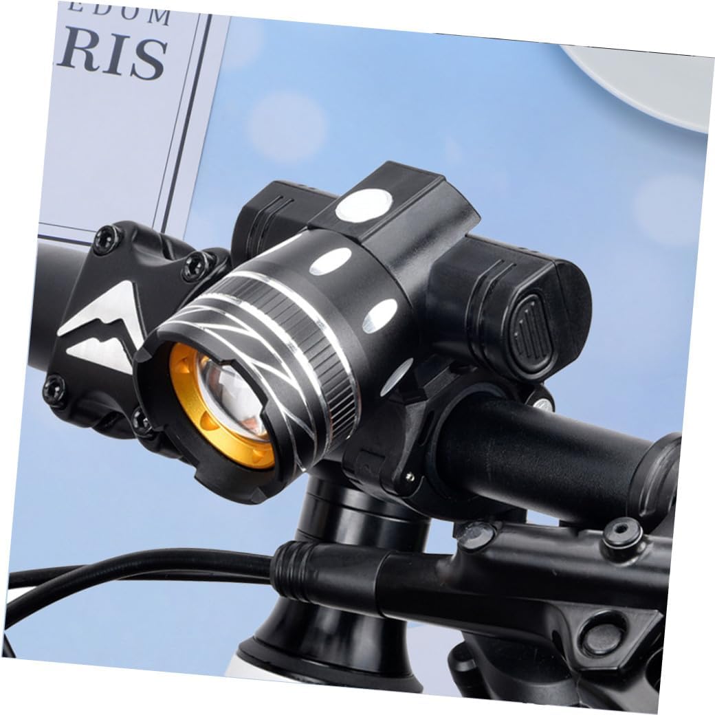 Bicycle Headlight Powerful LED Light USB Rechargeable with Rear lights Modes Durable for Night Riding Camping Hiking and More