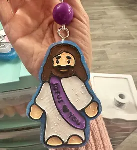 Jesus <3 You Freshie Handcrafted Car Air Freshener with Long-Lasting Scent Inspiring Faith-Based Design Perfect for Easter Baskets Church Events or Faith-Filled Friends