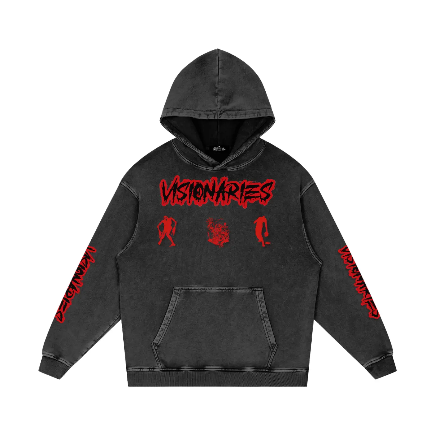 Zombies 🧟  🩸 Snow Washed Loose Cotton Hoodie