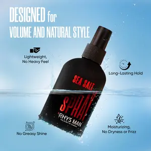 RHYS MAN Beach Wave Spray for Men – Sea Salt Hair Styling Spray for Textured Volume & Natural Movement Father’s Day Gift for Him