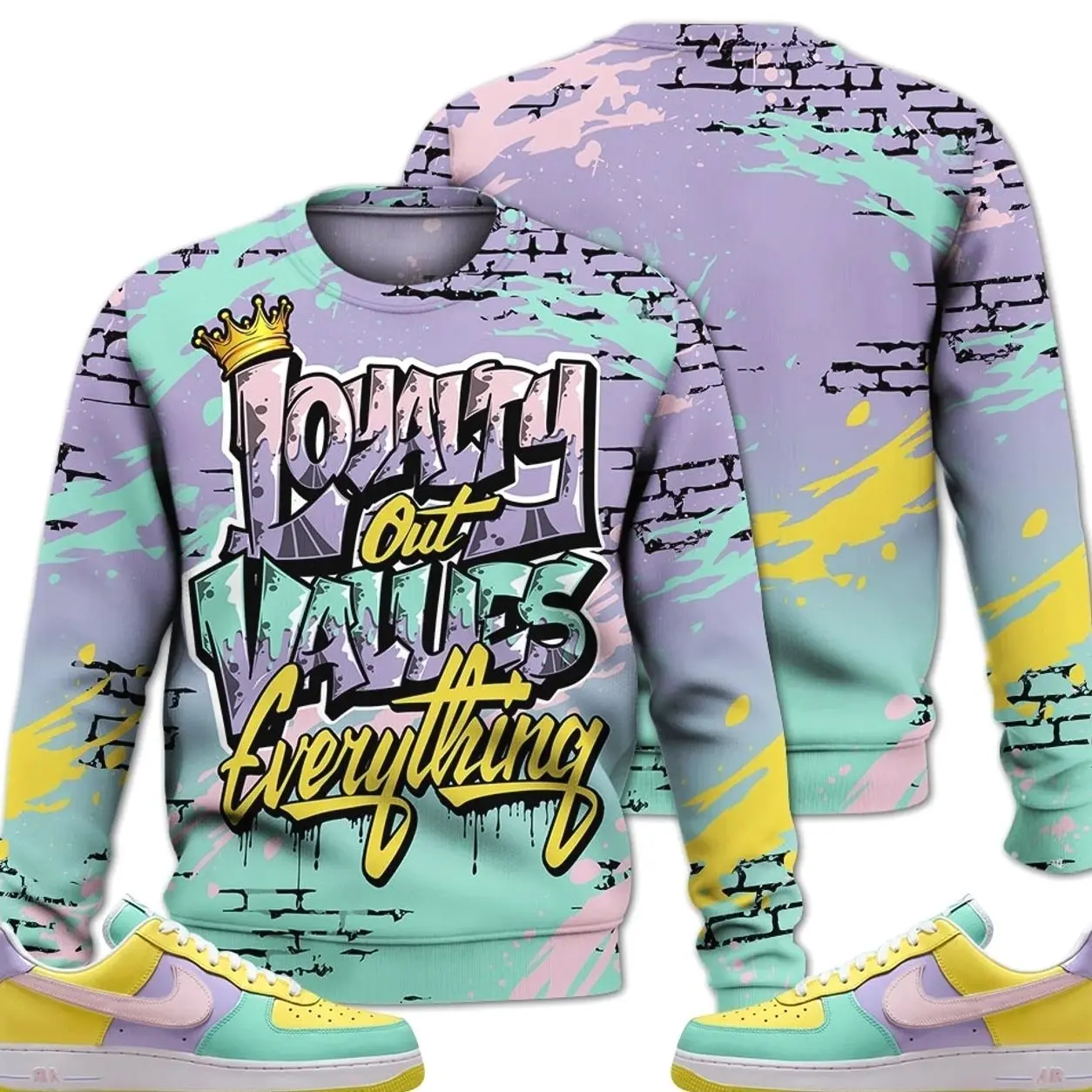 Yellow Pulse Hydrangeas Emerald Pink 2026, Air Force 1 Low Easter Outfits Sweatshirt, Values Of Loyalty Drip Streetwear Sneaker Match Shirt