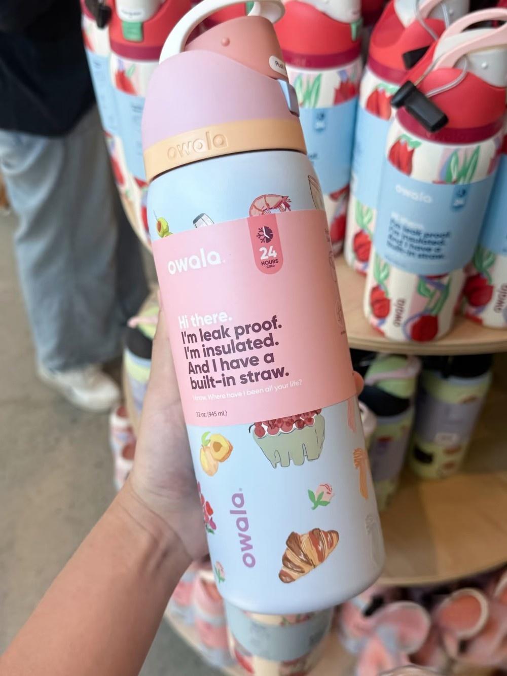 Owala 32-ounce stainless steel water bottle, available in multiple colors - a sports stainless steel water bottle with a straw.