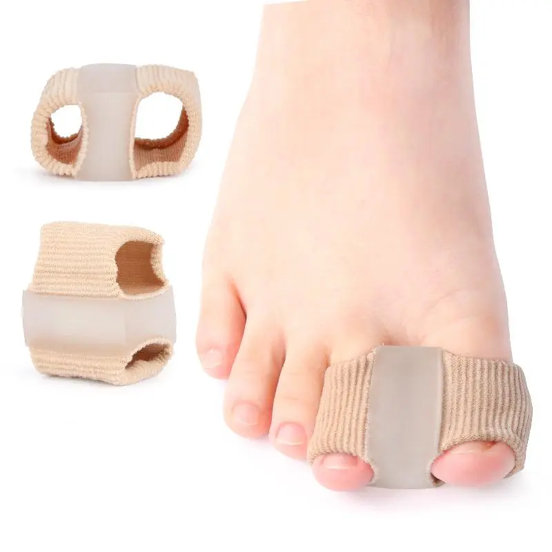 Gel Bunion Toe Separators W/Fabric Lining for Big Toe, Silicone Toe Spacers Bunion Correctors for Overlapping Toe, Breathable Toe Corrector Protector for Women and Men, Relieve Foot Pain, Pedicure Care Tool, Foot Care Products