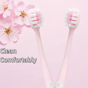 3-piece soft-bristled toothbrush set,Japanese-style Sakura Toothbrush, Soft Bristle Toothbrush, Family Pack