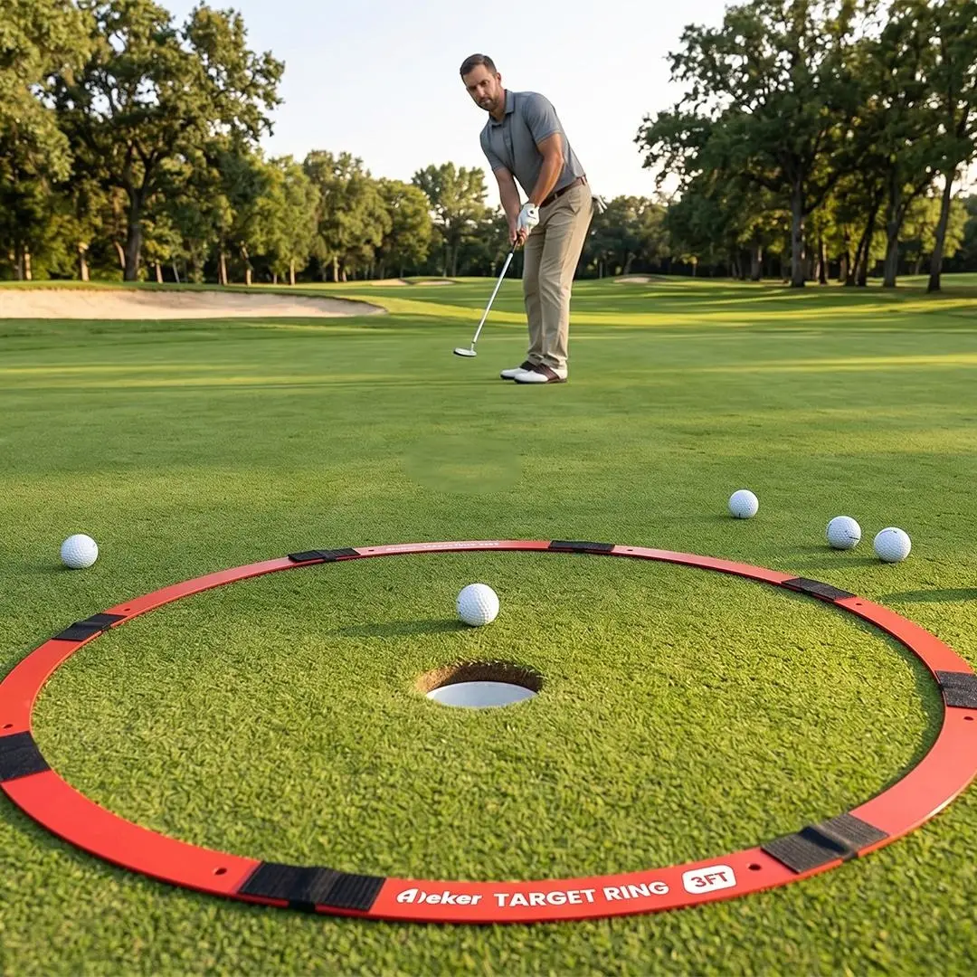Golf Training Target Rings for Putting & Chipping Practice | Foldable Golf Equipment to Build Putting Pace, Chipping Landing Zones, Short Game Accuracy