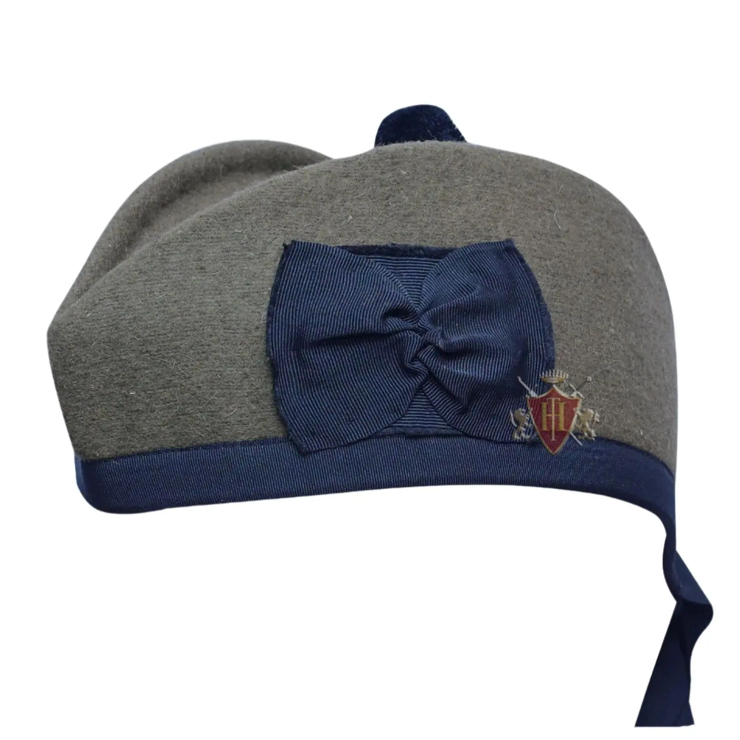 Plain WW1 Canadian Khaki Glengarry Hat Khaki without dicing