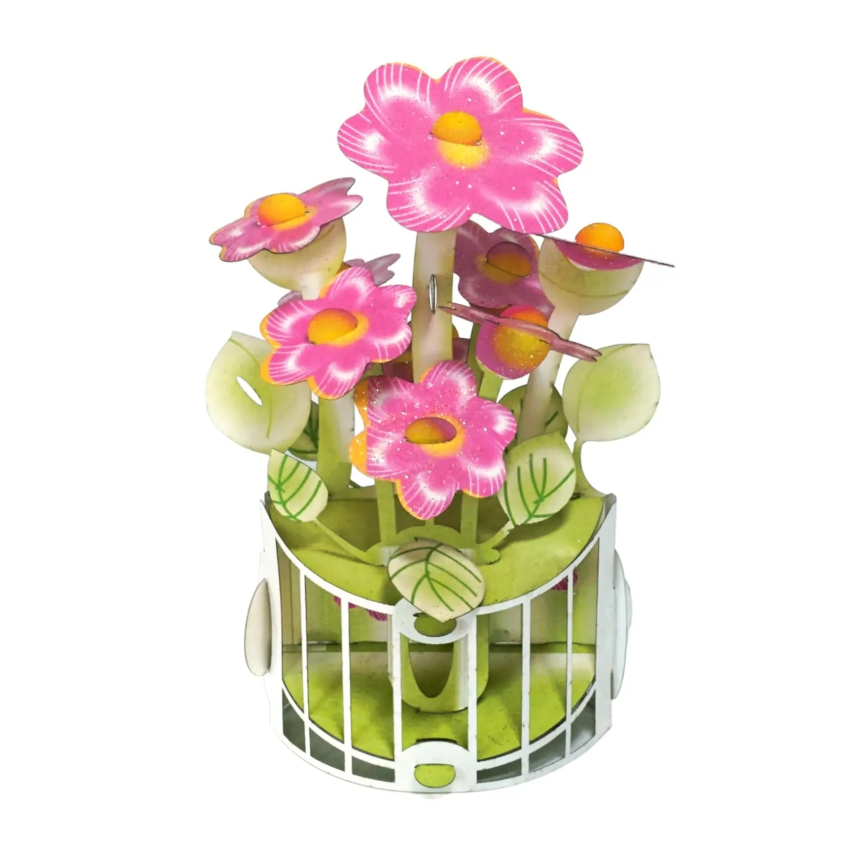 Seashore Mallow, Bunch of Pink Flowers, Sympathy 3D card #12