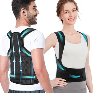 Back Brace Posture Corrector for Women and Men, Shoulder Straightener, Adjustable Full Back Support, Posture Strap, Breathable Brace, Upper and Lower Back