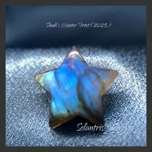 Star of the North Labradorite Star Altar Stone 20.33ct Carved Five Point – Skadi Winter Frost Collection