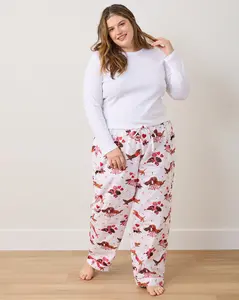 Dachshund Date - PJ Pants - Cloud