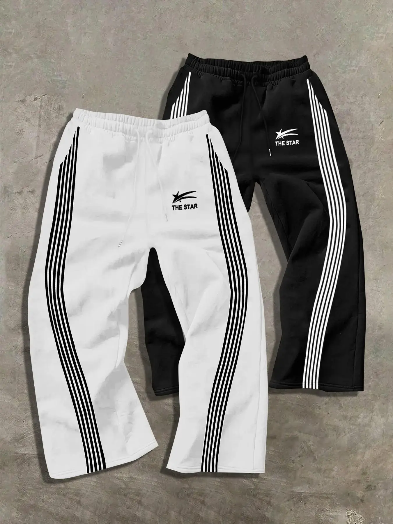Men's Camouflage Stripe Graphic Print Athletic Tracksuit Pants, Casual Comfy Breathable Sweatpants for Daily Wear, Fashion Men's Clothes for Summer