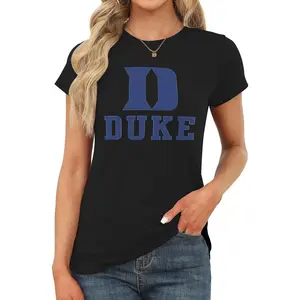 Duke University   Ladies' round-neck short-sleeved top, slimming T-shirt, fashionable T-shirt Womenswear Baby
