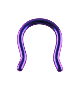 Blurple ASTM F136 Titanium Omega Septum Ring