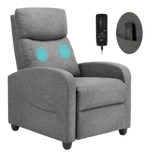 Massage Recliner Chair for Adults, Adjustable Home Theater Seating with Lumbar Support, Small Recliners for Small Spaces ﻿
